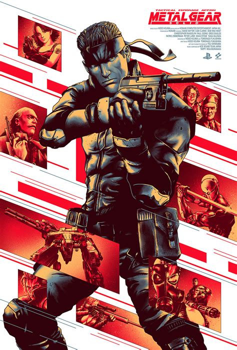 metal gear solid poster box|metal gear wall art.